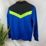 Nike Blue & Black Zip Up Color Block Jacket M Photo 1