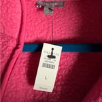 t by Talbots women’s High-Low Cozy Sherpa Jacket Pink Punch large NWT Photo 4