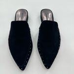 Bleecker and Bond  Black Studded Suede Leather Aurora Slip On Mules Photo 1