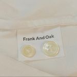 Frank And Oak  White Button Down Medium Shirt Photo 5