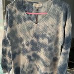 Knox Rose NWT XS Women's  V-Neck Pullover Sweater -BLUE and White | size : XS Photo 2