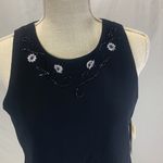 Adrianna Papell Evening Essentials Beaded and Embroidered Black Cami Medium Photo 2