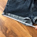 Roxy Dark Wash Denim Jean Shorts Rolled Hem Size 7 Photo 8