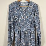 Vintage Max’s Choice Sweden Cottage Grandma Maxi Longsleeve Dress Women Medium Blue Photo 2