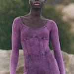 NWT FREE PEOPLE Movement Good Karma Corset Long Sleeve Onesie Photo 0