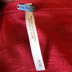 Free People  pick me up tee oversized Asymmetrical top red size medium Photo 9