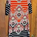 Eliza J  floral striped dress. Photo 0