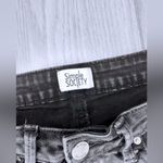 Simple Society  Women’s Ripped Distressed High Rise Denim Shorts Photo 2