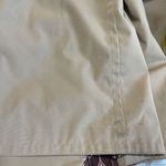 London Fog Vintage Women's XL Tan Mid Trench Coat w/ Belt Pink Silky Lined Print Photo 14