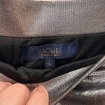 NWT Rachel Roy Iggy Silver Metallic Pencil Skirt L Holiday Party Elastic Waist Size L Photo 5
