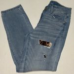 International Concepts, Boyfriend High Rise Leopard Print Accents, Women Size 4P Blue Photo 2