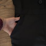 Shinestar Black Sleeveless Jumpsuit Collar Sailor Flowy Leg Minimal Capsule Photo 3