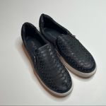 J/Slides Black Snake Zipster Leather Sneaker Size 9 Photo 2