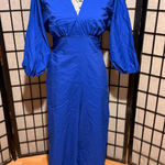 New York And Company Gabrielle Union for New York Company Cotton Puff belt Plunge Jumpsuit culottes Photo 0