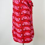 Farm Rio NOWT  Linen blend Copabanana Wrap Mini Dress Red Pink Size L Photo 7