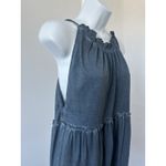 ASOS NWT  Design Short Tiered Denim Look Knit Tie Dress, Sz: 8 (b26) Photo 2
