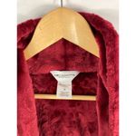 Liz Claiborne  Sleepwear Plush Red Robe Size Small Photo 2