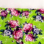 Torrid [] Neon Green Floral Rose Print Lattice Lace Up Side Swim Shorts Size 1X Photo 3