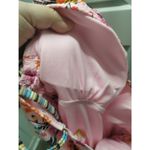 No Boundaries  NWT Juniors Size Large Pink Floral Tie Shoulder One-Piece Swimsuit Photo 4