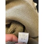 Zenana Terry Cloth Womens M Tan Pullover Hoodie Sweatshirt cropped stretch warm Photo 2