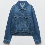 ZARA CROPPED DENIM JACKET Photo 3