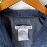 Vintage Y2K Navy Blue Textured Loop Button Vest Size 8 Photo 3