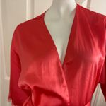Victoria's Secret sexy satin robe Lace shoulder Red Size SX. #164 Photo 2