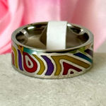 Stainless Steel Ring, Size 9 Silver Photo 0