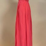 Parker  Bayou Dragon Fruit Coral Strapless Silk Gown Maxi Dress Size S NWT Photo 4
