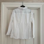 H&M White Button Down Blouse Photo 4