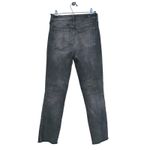 Kut From The Kloth  High Waisted Ankle Straight Jeans Black 2 Long Grunge Punk Photo 1