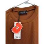 Cider NWT  Brown Ribbed Knit Crop Top Size XL Photo 2