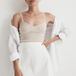 Madewell  Denim High-Waist Straight Mini Skirt in Tile White Size 25 Photo 0