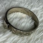 Coach  C Logo Signature Silver Bangle Bracelet Photo 7