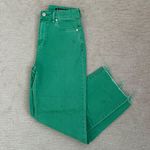 Straight Leg Jeans Green Size 26 Photo 0