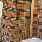 Burberrys Vintage Nova Check Wool Vest Trench Coat Liner Tan Brown Red Black Size M Photo 1