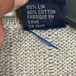 Vintage 90s Beige Linen Floral Cozy Cottagecore Knit Grandma Sweater Vest Small Tan Photo 8