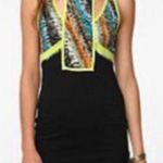Urban Outfitters UO Sparkle & Fade Retro Neon Blast Bodycon Mini Dress Size XS Photo 0
