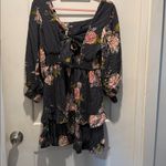 Nwt Romantic Gypsy Floral Black maternity top with Pink Roses. Size Large Photo 1