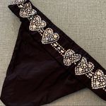 Beach Bunny ‎ Bikini Bottom Black Hearts Photo 2