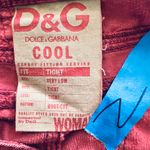 Dolce & Gabbana Very Low Corduroy Pants Size: 25 39 Red Pink Photo 9