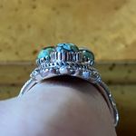 Matrix Turquoise Kokopelli Ring Size 8 Silver Photo 1