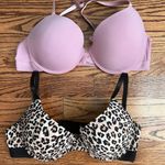 Juicy Couture  Pink and Black Leopard Print Bras - 38C Photo 0