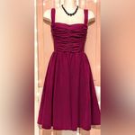 Elegant Strapless Magenta Dress HD Paris Pink Size M Photo 3