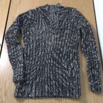 Women's Grey Black White Marled V Photo 0