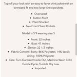 Sanctuary  Carson Plaid Shacket Photo 11