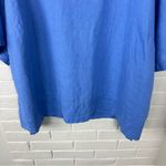 Flax Plus Size Blue Linen Short Sleeve Top Size 1G 18/20 Photo 2