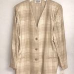 Alfred Dunner Collarless Twill Blazer NWT Photo 0