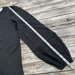 Loft Women's Crinkle Lace Peasant Sleeve Blouse Top M Med Medium Dark Grey Gray Photo 13