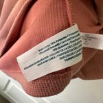 Tommy John Womens Zen Waffle Knit Tee Short Sleeve Light Mahogany Pink Large Photo 3